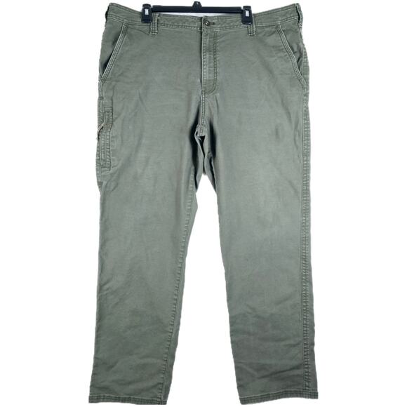 G.H. Bass & Co. Mens 5 Pocket Canvas Field Hunting Pants Green Breen 40x32 - Picture 1 of 14